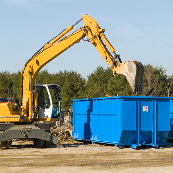 what size residential dumpster rentals are available in Davy West Virginia